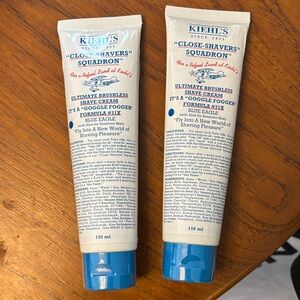 Kiehl's Blue Eagle Shave Cream for sensitive skin, unscented